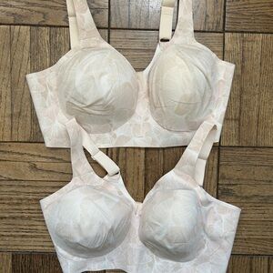 Two Evelyn and Bobbie XL Starlet Plunge Elegant Cream Floral Women's BNWT